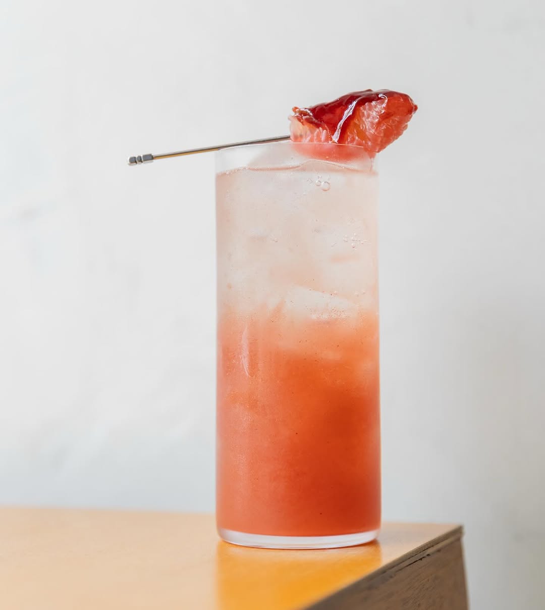 Paloma cocktail — fresh citrus and tajín, served in fine glassware